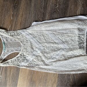 Maurices White Lace Tank Top